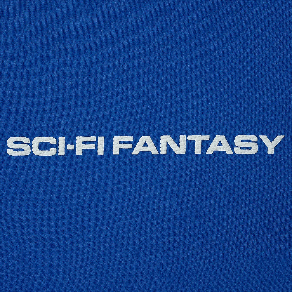 SCI-FI FANTASY TEXTURED LOGO TEE // ROYAL