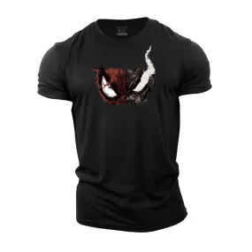 Skull Mask Print Men's Fitness T-shirts