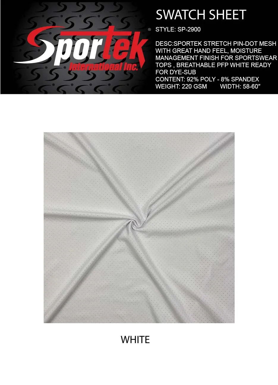 SP-2900 Sportek Stretch pin-dot mesh