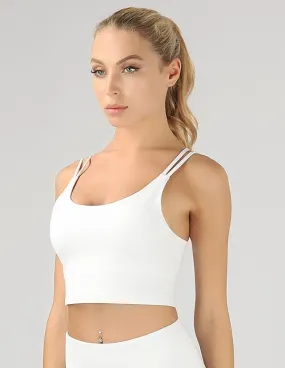 Split Shoulder Strap Crop Top -online exclusive