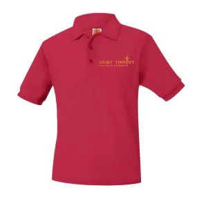 St. Timothy 1st Grade Unisex Pique Short Sleeve Polo