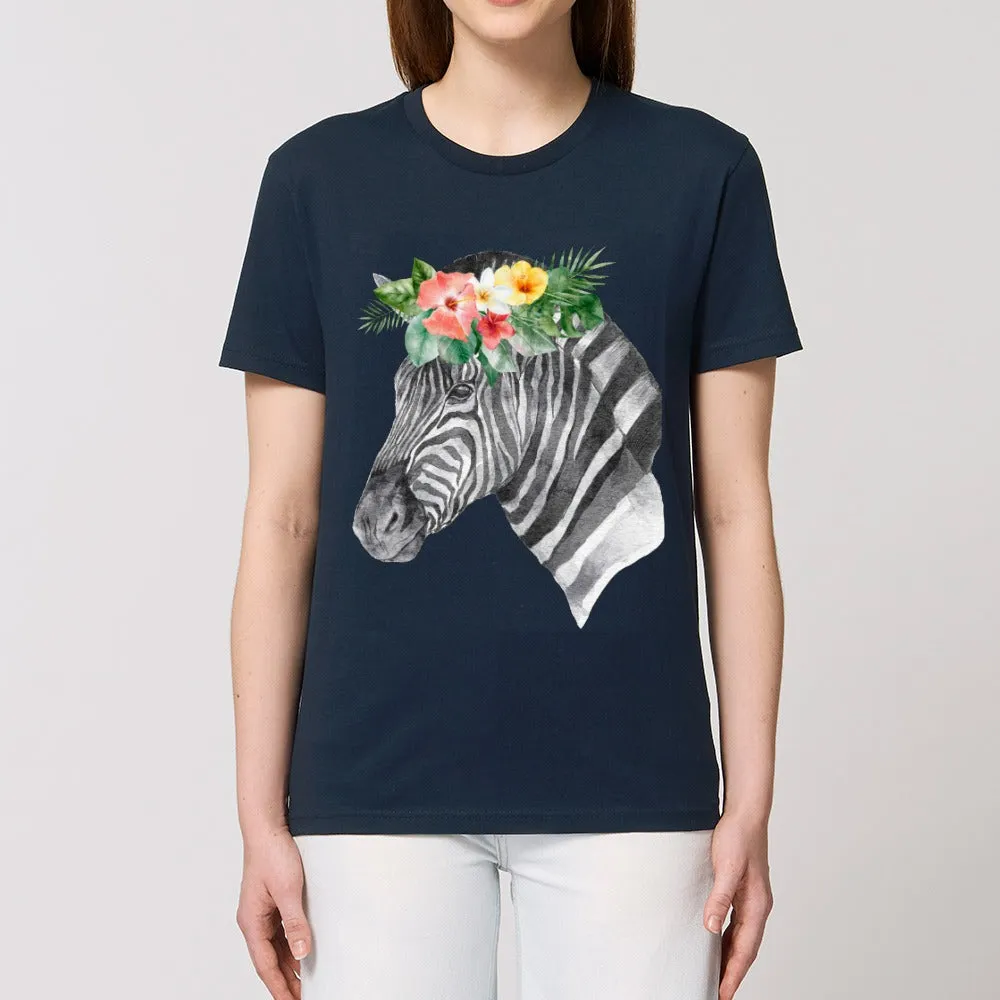 T-Shirt - Floral Zebra