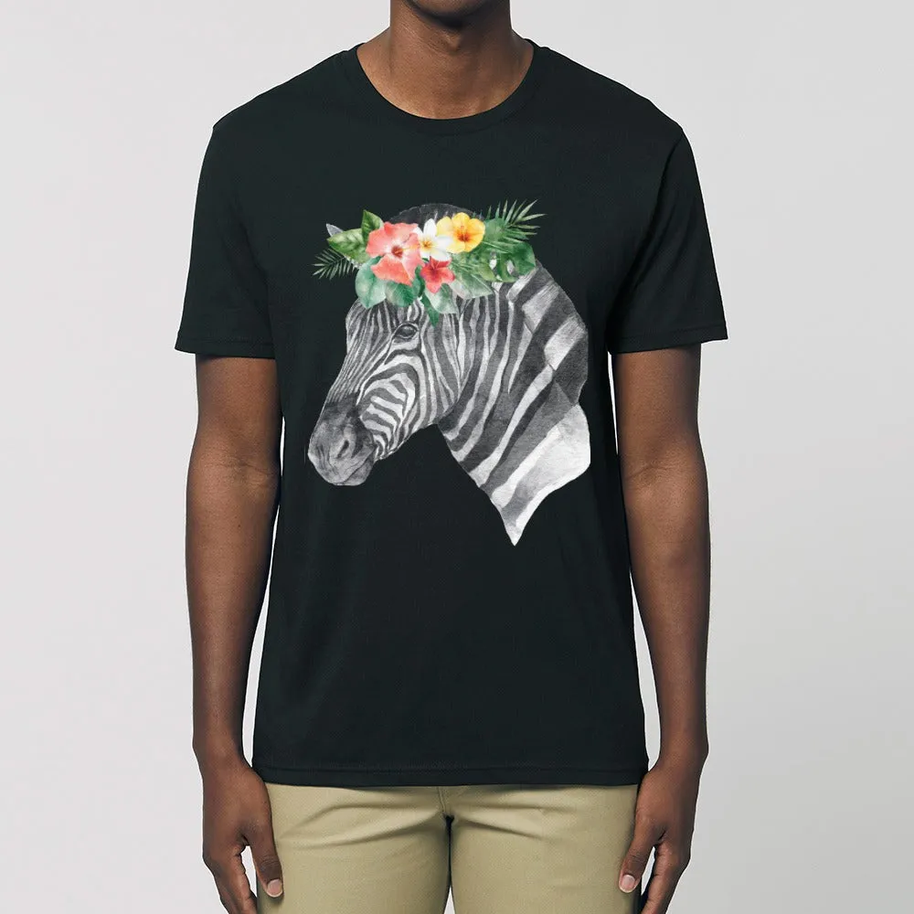 T-Shirt - Floral Zebra