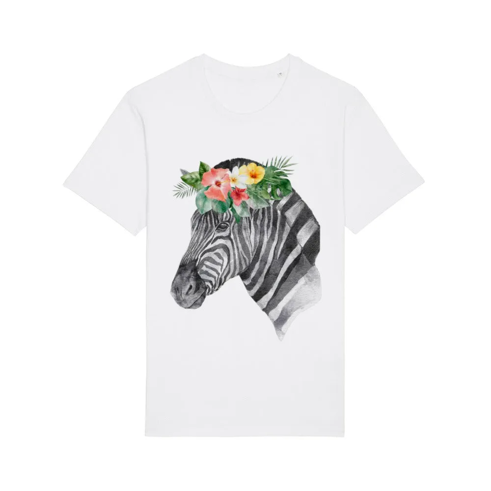 T-Shirt - Floral Zebra