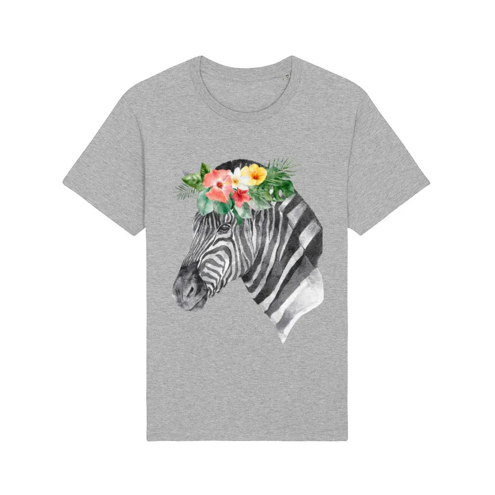 T-Shirt - Floral Zebra