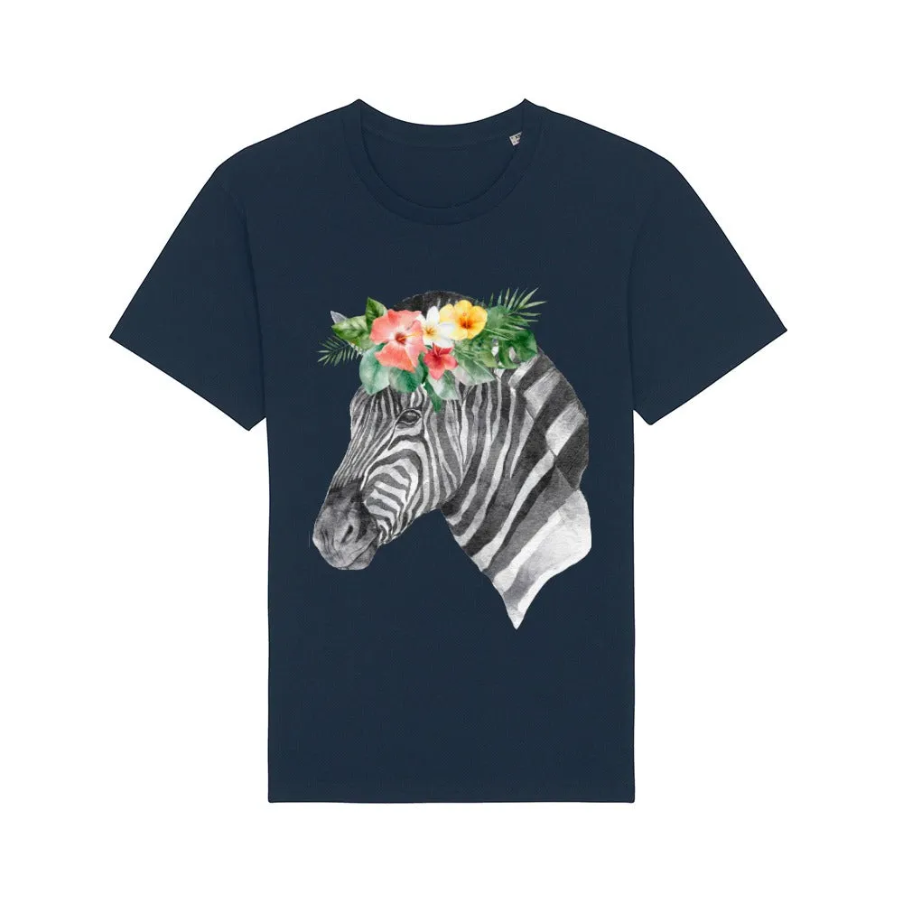 T-Shirt - Floral Zebra