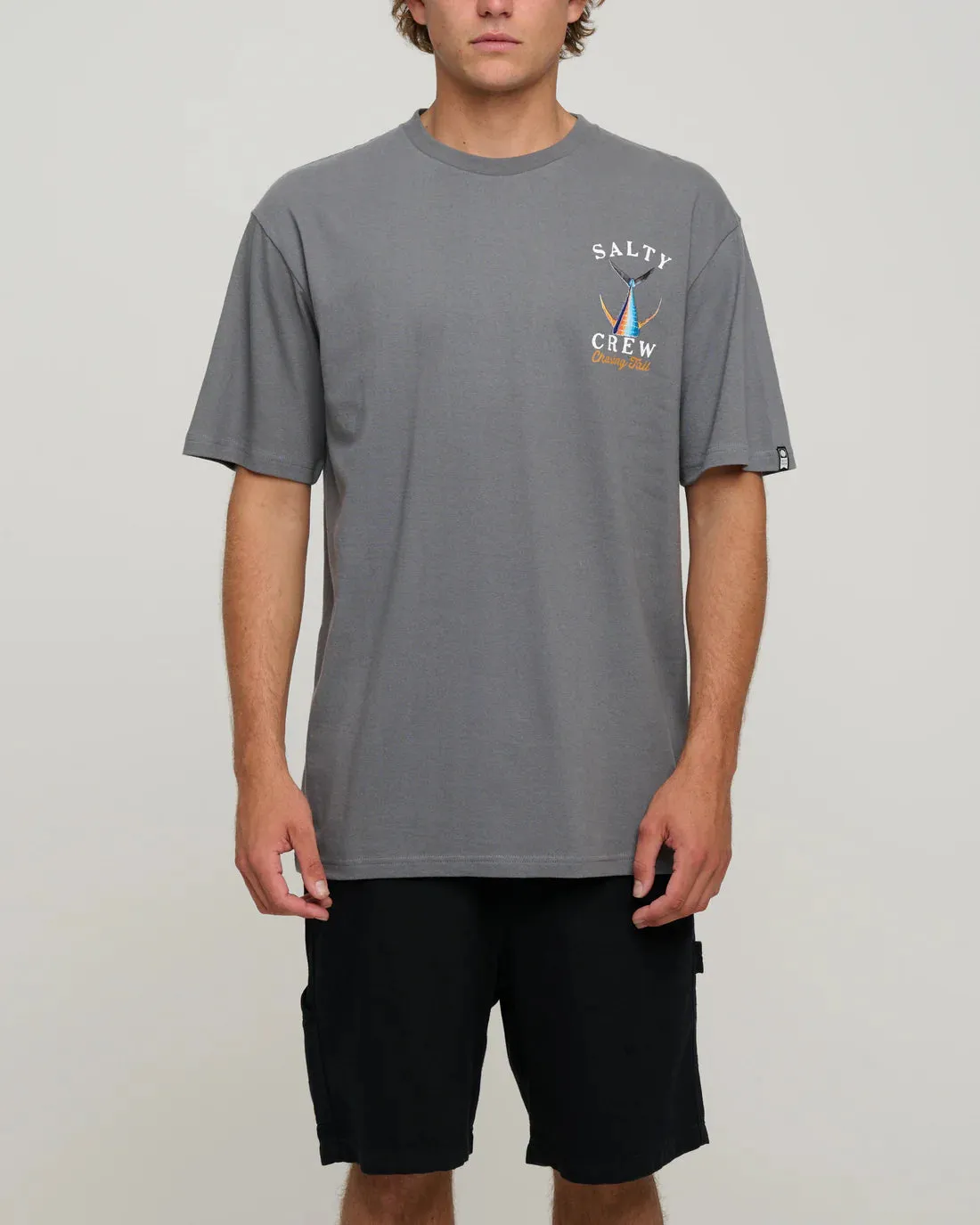 Tailed Standard SS Tee - Charcoal