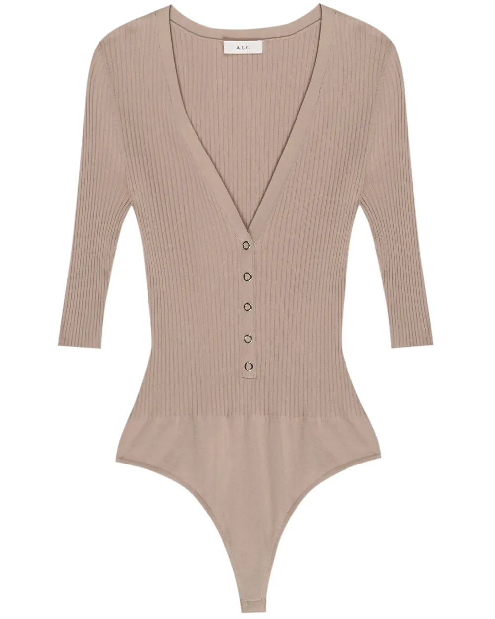 Tamarind Ribbed Toni Bodysuit