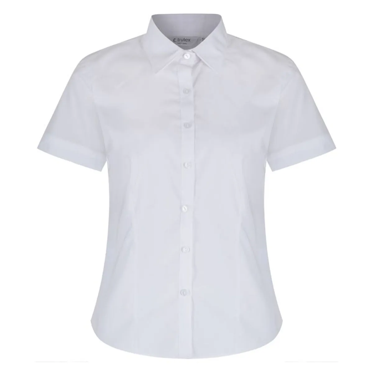 Trutex Girls Short Sleeve Fitted Easycare Blouse - Twin Pack