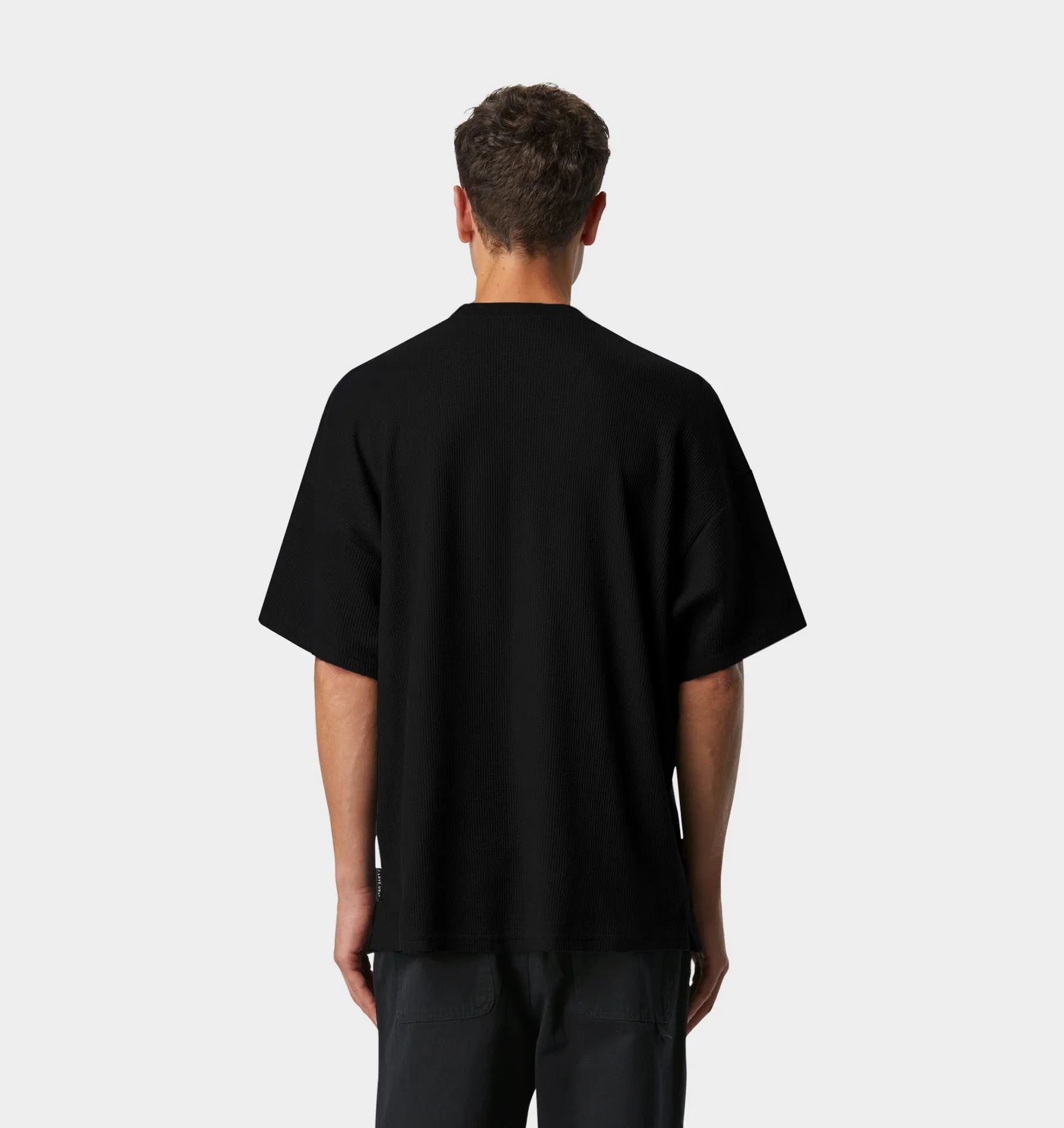 Waffle Box Tee - Black