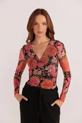 Yvaine Mesh Wrap Top