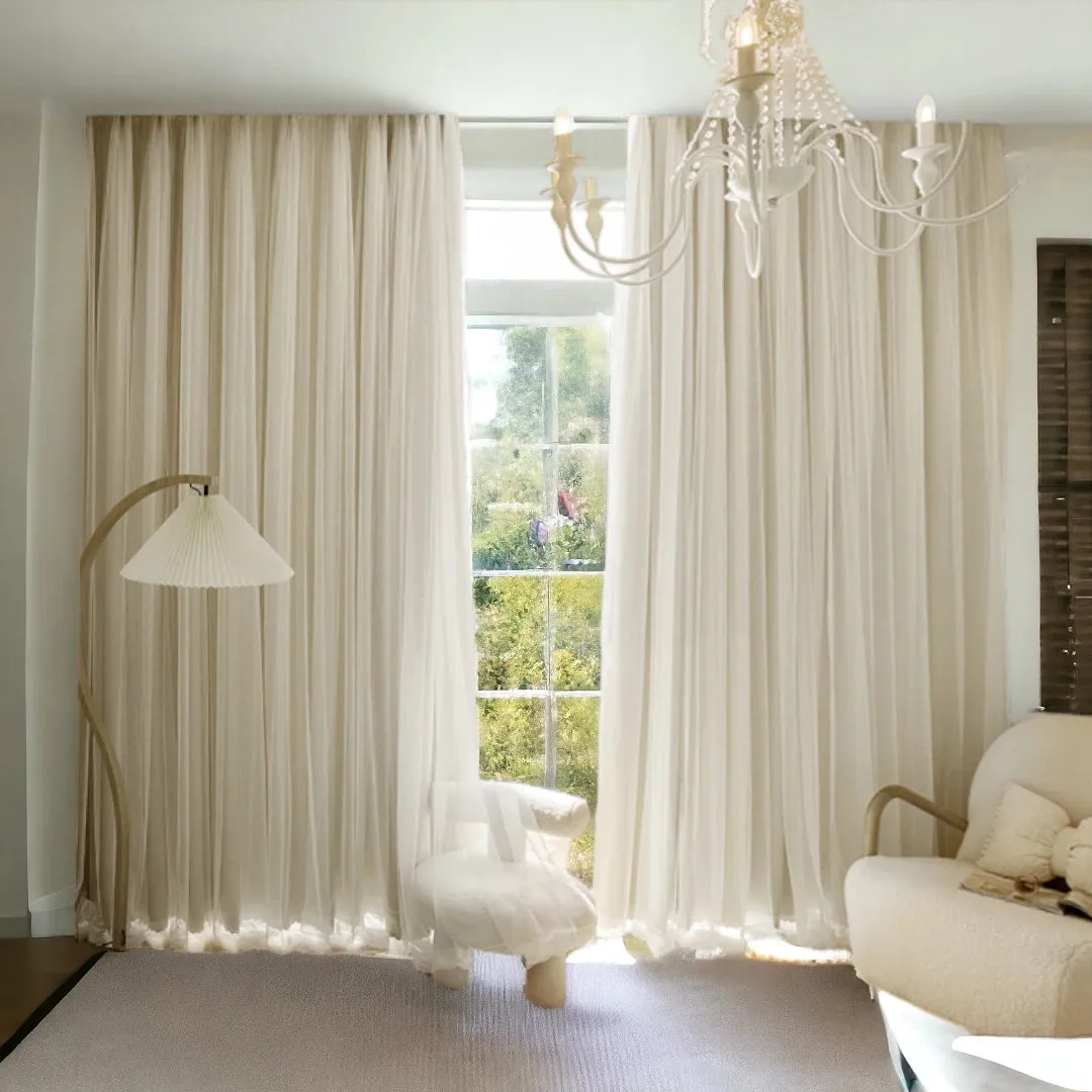 Zinnia Two-layer Versatile Blackout Thermal Custom Curtain