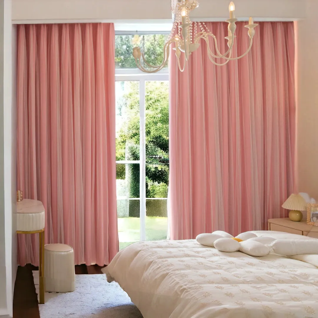 Zinnia Two-layer Versatile Blackout Thermal Custom Curtain